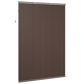 Żaluzja wenecka Ciemnobrązowy ze wzorem 213 x 140 cm 25 mm PVC