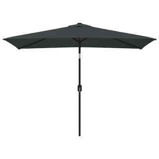 Parasol ogrodowy na metalowym słupku, 300 x 200 cm, antracytowy