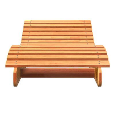 vidaXL Leżak, woskowy brąz, 205x60x31,5 cm, lite drewno sosnowe