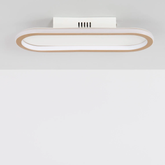 Plafon LED 25W Owalny Złoty Abruzzo Angelo 40cm