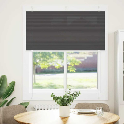 Roleta plisowana czarna 120x150 cm Szerokość tkaniny 119,4 cm