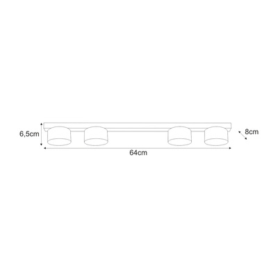 Lampa sufitowa K-5532 z serii CRUZ