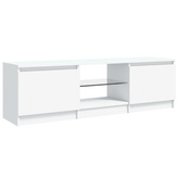 vidaXL Szafka pod TV z oświetleniem LED, biała, 120x30x35,5 cm