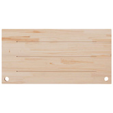 vidaXL Blat biurka, biały, 100x60x2,5 cm, lite drewno sosnowe