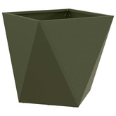 Donica 2 pcs Zielony oliwkowy 50 x 50 x 50 cm Stal