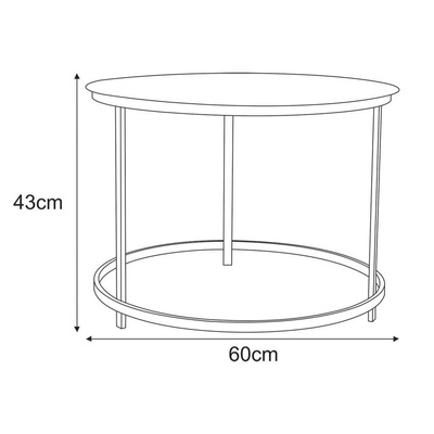 Meble dekoracyjne KS-38 STOLIK z serii KAJA HOME