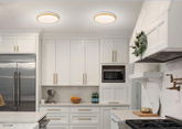 Plafon LED 18W biały + drewniany 4000K Gandava 13-75109