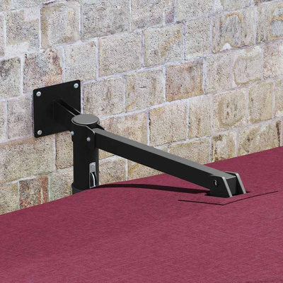 Parasolka ogrodowa Bordeaux Czerwony 248,5 x 247,5 x 160 cm