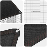 Klatka dla królika Srebrny 200 x 78 x 78 cm Stal Galwanizowana