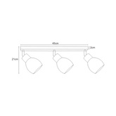 Lampy na listwie K-4576 z serii MIKA WHITE KAJA