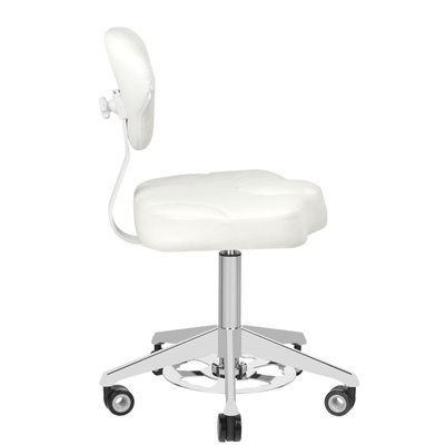 Taboret kosmetyczny Azzurro 156-F bump-up biały 122307