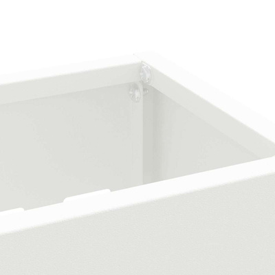Stojak na Parasol Deszczowy Biały 28 x 12 x 41 cm Stal