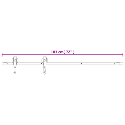 Drzwi przesuwne 80 x 210 cm Lite Drewno Sosnowe (Nieobrobione)