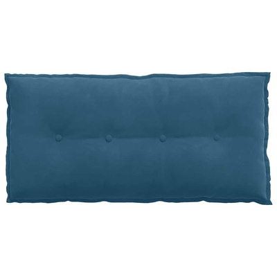 Poduszka na plecy Niebieski 100 x 50 cm Tkanina sztruksowa