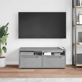 Szafka RTV "VISNES" Betonowa Szara 100x40x38 cm Drewno klejone
