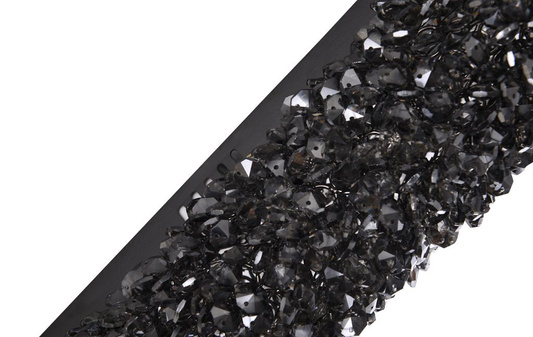 Designerska Lampa ścienna  czarna Swarovski Adani AD217
