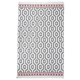 vidaXL Dywan, szary, 160x230 cm, bawełniany