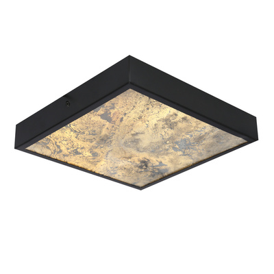 Luxan Lampa sufitowa czarny 28w led 4000k led fornir s.white