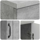 Biurko Betonowy szary 142,5 x 50 x 75 cm Drewno inżynieryjne