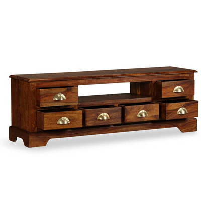 vidaXL Szafka pod TV z drewna sheesham, 120 x 40 x 30 cm