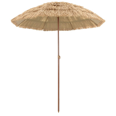 Parasol plażowy Naturalny 160 x 160 x 196 cm Poliester i Stal