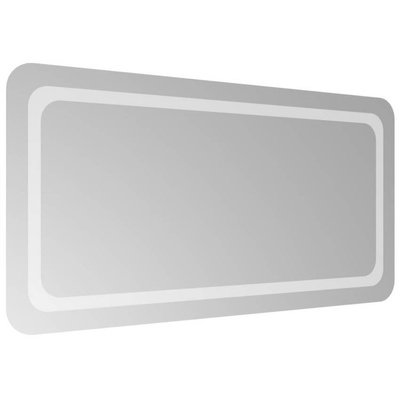 vidaXL Lustro łazienkowe z LED, 100x50cm