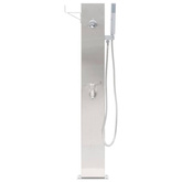 vidaXL Panel prysznicowy ogrodowy, 110 cm, stal nierdzewna