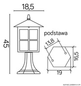 Lampa ogrodowa stojąca K 4011/1/KW