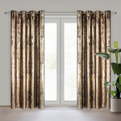 Zasłona Emila czarna 140x250