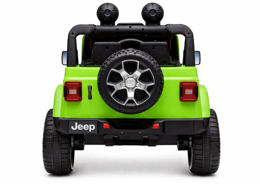 Auto na Akumulator Jeep Rubicon Światła LED MP3 Pilot 4x4 Zielony