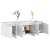 vidaXL Szafka pod TV, biała, 120x30x40,5 cm, materiał drewnopochodny