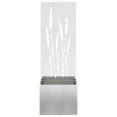 Ekran zapewniający prywatność w ogrodzie Srebrny 50 x 150 cm