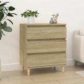 vidaXL Komoda, dąb sonoma, 60x35x70 cm, materiał drewnopochodny wariant 4