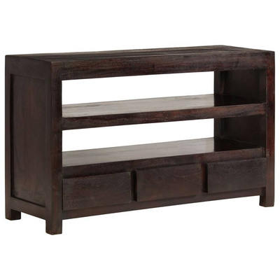 vidaXL Szafka pod TV, drewno akacjowe, 90 x 30 x 55 cm, ciemnobrązowa
