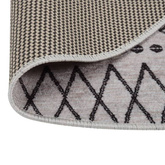 vidaXL Dywan z możliwością prania, 120 cm, czarno-biały