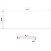 Nakładki na schody 2 szt. 80 x 30 x 2 cm brązowy Drewno bukowe