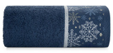 RĘCZNIK ŚWIATECZNY CAROL02 50 X 90 CM CIEMNONIEBIESKI