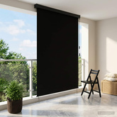 Roleta Czarny 60 x 250 cm Materiał i Aluminium