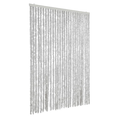 Zasłona przeciwko owadom, szara, 118x220 cm, szenil