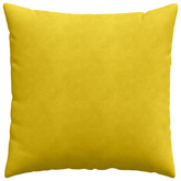 Poduszki na sofę 2 pcs Żółty 80 x 80 cm Tkanina sztruksowa