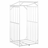 Stojak na drewno opałowe z drutem stalowym, 100x100x200 cm