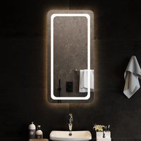 vidaXL Lustro łazienkowe z LED, 50x100 cm