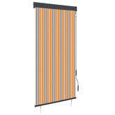 vidaXL Roleta zewnętrzna, 100x250 cm, żółto-niebieska