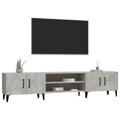 vidaXL Szafka pod TV, szarość betonu, 180x31,5x40 cm