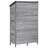 Shed ogrodowy Szary 106 x 56 x 176,5 cm Drewno Świerkowe