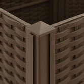 Donica do podniesionej rabaty, 160x40x38 cm, polipropylen