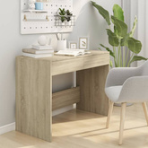 vidaXL Biurko, dąb sonoma, 101x50x76,5 cm, materiał drewnopochodny