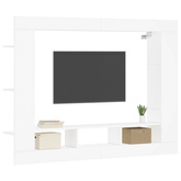 Szafka pod TV, biała, 152x22x113 cm, materiał drewnopochodny vidaXL