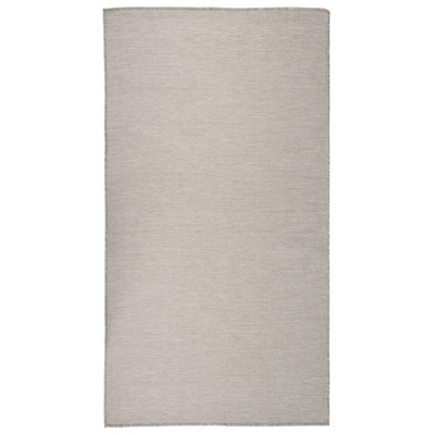 vidaXL Dywan zewnętrzny o płaskim splocie, 80x150 cm, taupe