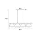 Lampa wisząca K-5233 z serii GATO